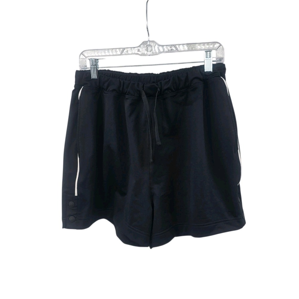 Gymshark Men's Black Training Shorts - Size Large - Snap Button Hem Detail
